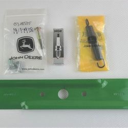 John Deere Mulching Blade, Spring, Bolts+