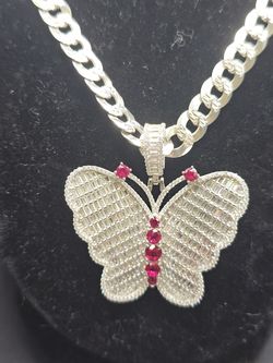 Cadena y dije en plata Italiana 925