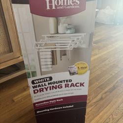 Better Homes & Gardens White Wall Mount Dryer Rack