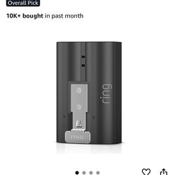 Ring Quick Release Rechargeable Lithium-ion Batteries