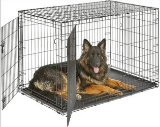 New World by Midwest 48-Inch Double Door Crate, XL Breeds, 90-110 lbs