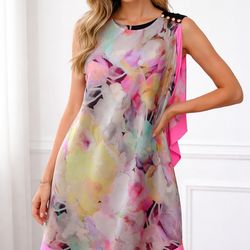 Ted Baker One Shoulder Floral Dress ( XS)