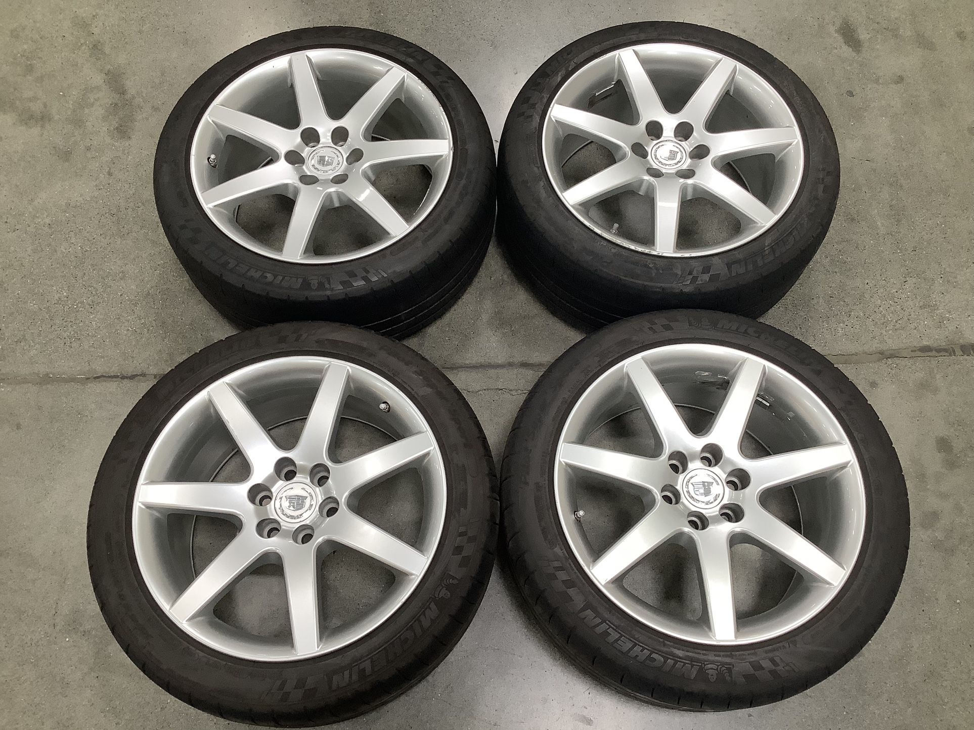 2004-2005 Cadillac CTS=V 18” OEM Wheels With Michelin Pilot Super Sport Tires