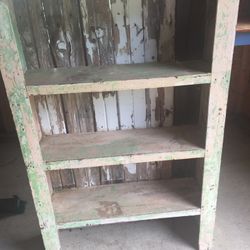 Shabby Chic Chippy Paint Bookcase/shelf Unit