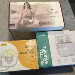 Momcozy and missaa electric breast pump And Baby Bottle Warmer 