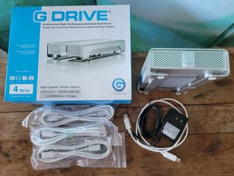 G-Technology G-DRIVE 4TB external HDD (7200 RPM, USB 3.0 & FireWire)