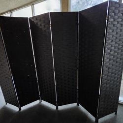 6 Panel Folding Privacy Screen Room Devider 6 Feet Tall 