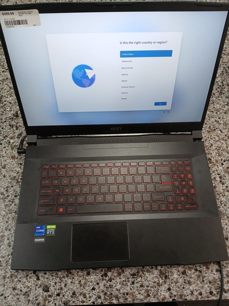 Laptop MSI M5-17/4