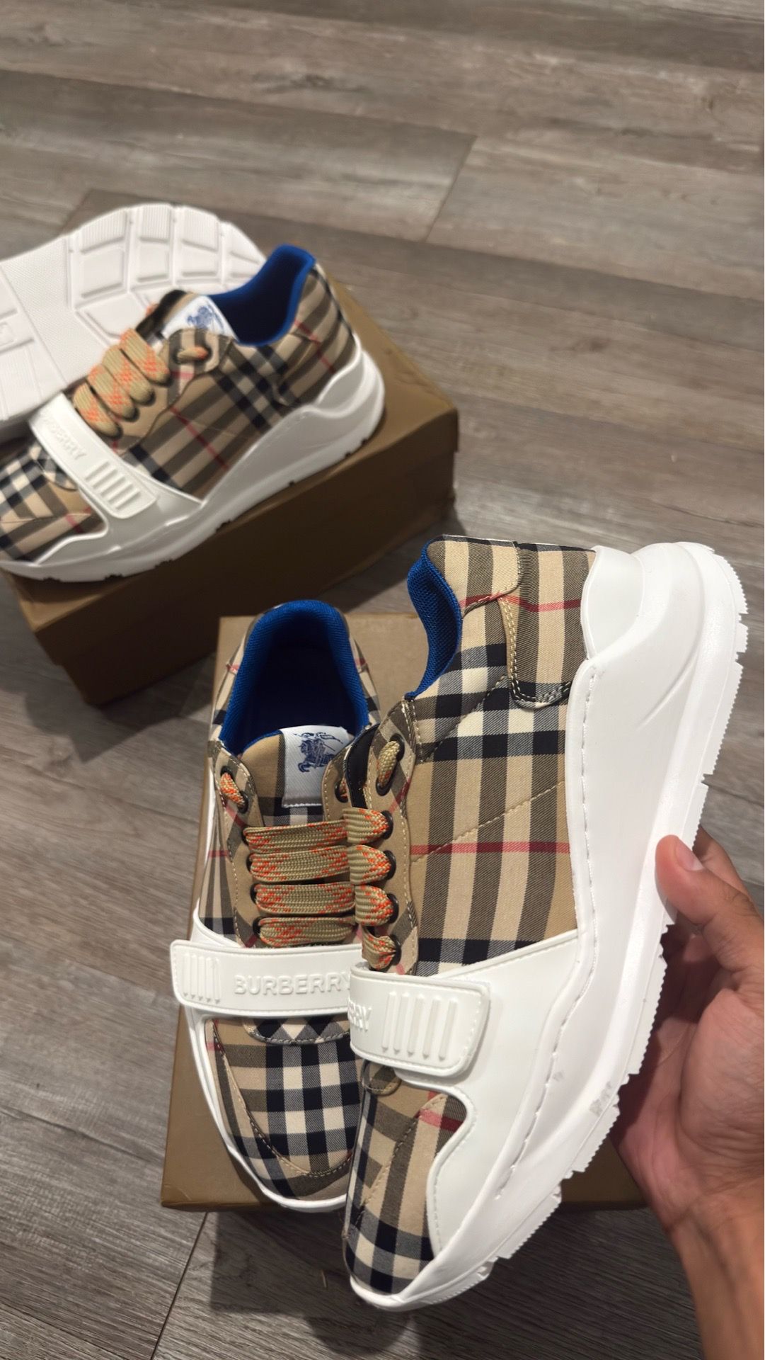 Burberry Checked Sneakers