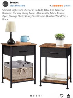 Small Nightstands Set Of Two