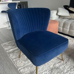 Blue Velvet Chairs 2