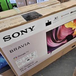 75” Sony Bravía X80K HDR 4K Smart TV Television 