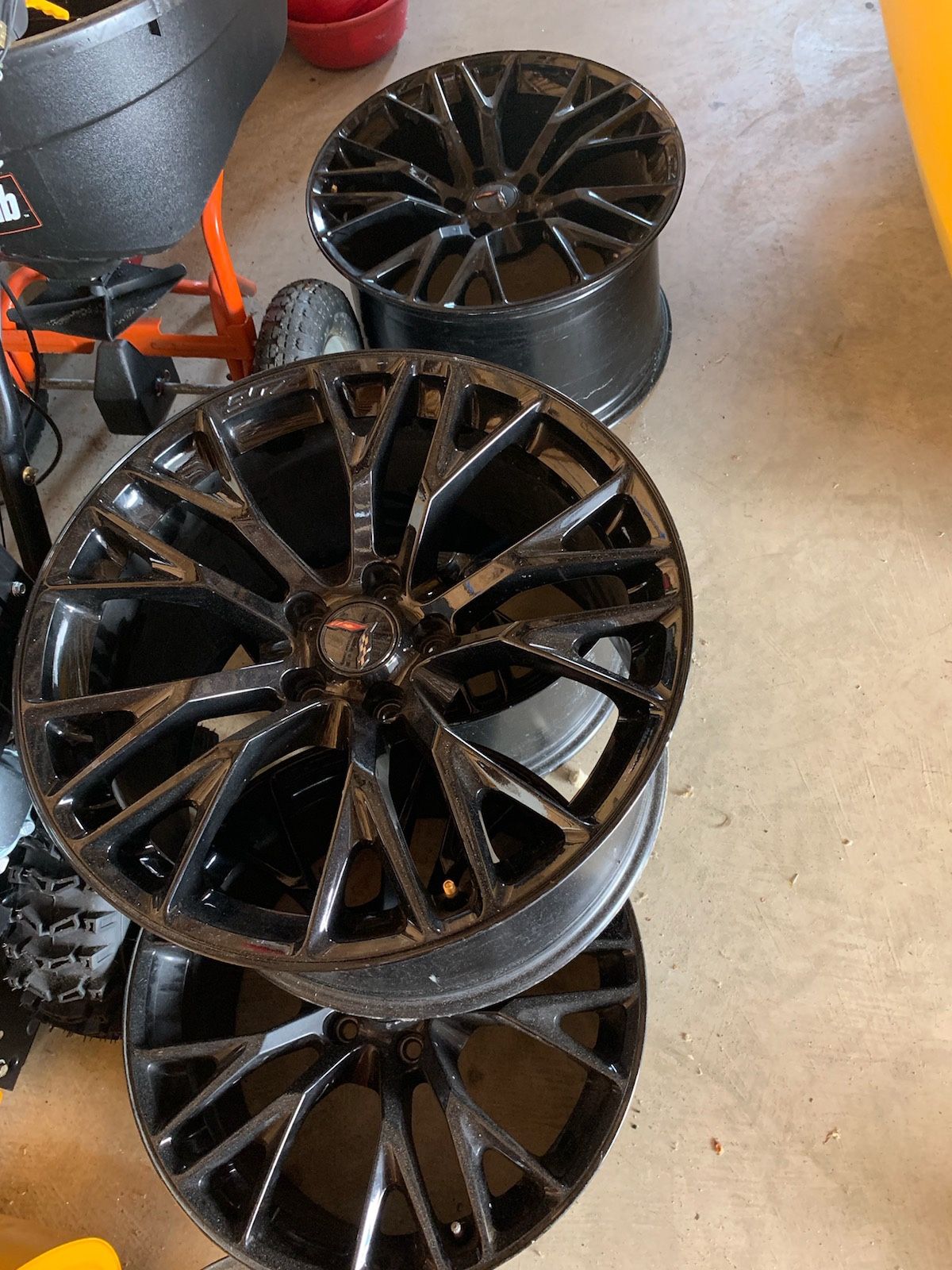 5x120 19” 20” OEM Z06 Black Rims