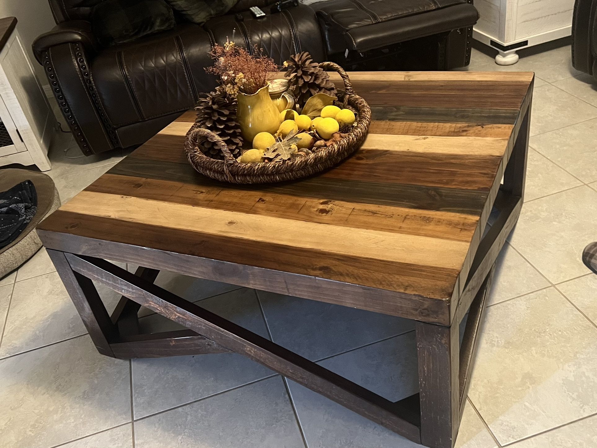 Cindy Crawford Westover Hills Brown Coffee Table