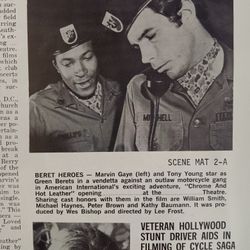 Rare Marvin Gaye In US Army Green Beret Uniform