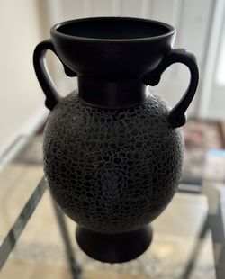 Beautifully Ornate Earthenware Vase, German Kießling Style