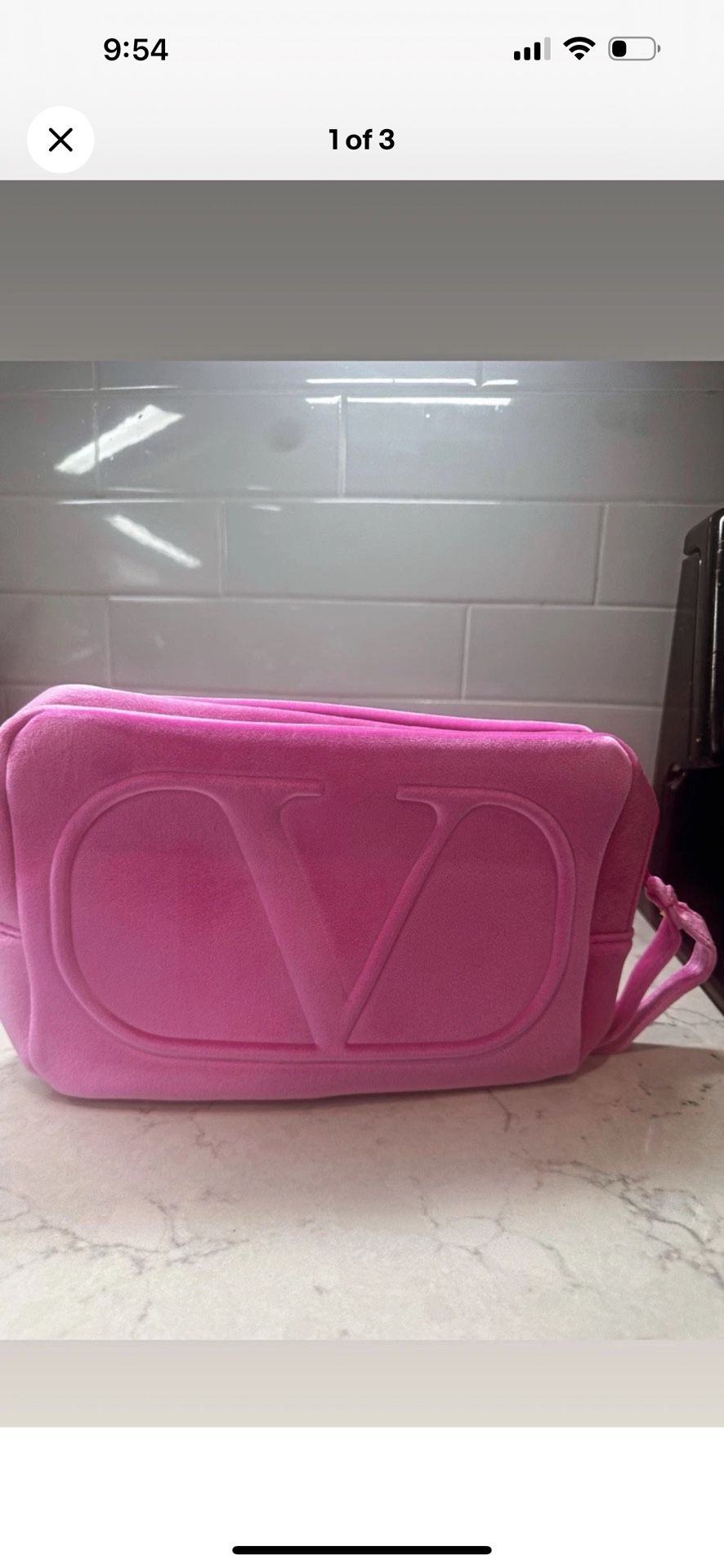 New PINK Valentino cosmetics pouch Large