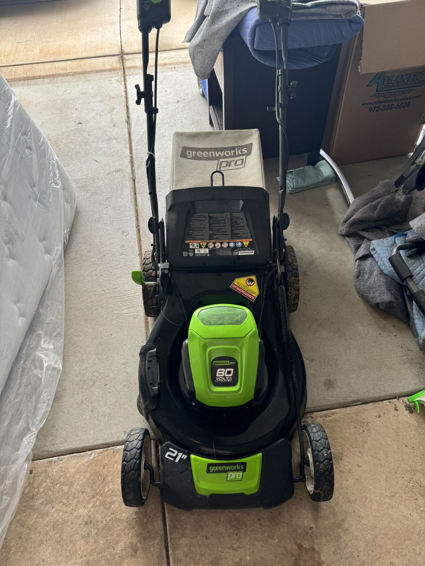 Green-works pro 80V lithium lawn mower