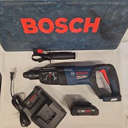 Bosch Bulldog 18V Brushless Cordless SDS-Plus Rotary Hammer Bundle 814757-1