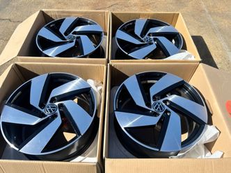 (4) SET 18" 2026 Volkswagen VW Golf Wheels Rims Factory OEM 69639 Machined Black