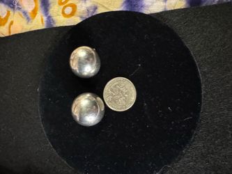 Vintage Sterling Silver Mexico Clip-On Earrings