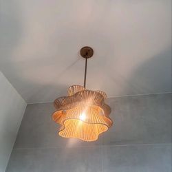 New Towne 1 - Light Dimmable Woven Rope Pendant