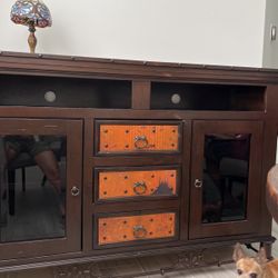 Copper TV Stand Console 