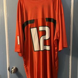 Jim Kelly Miami Hurricanes Nike XXL Mesh Jersey 