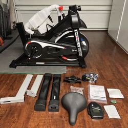 Barwin 320Lbs Silent Stationary Exercise Indoor Cycling Bike Bicycle LED Screen Magnetic Resistance