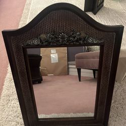 Medium wooden mirror