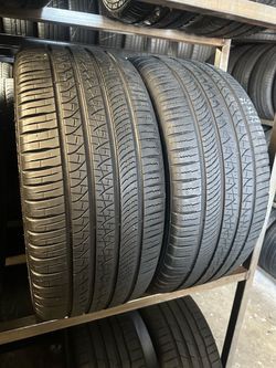 PAIR OF TIRE 265 35 22 PIRELLI 85% LIFE