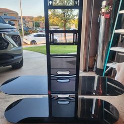 Bello TV stand w/ (2) tempered glass Shelves 