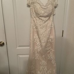 Wedding Bridal Dress Size 6 M Excellent Condition 