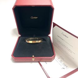 AUTHENTIC CARTIER LOVE BRACELET, CLASSIC MODEL, 4 DIAMONDS SIZE 16