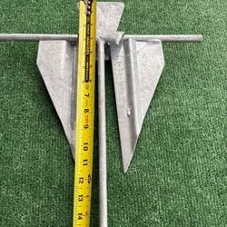 Fluke-style Boat Anchor 17” Steel