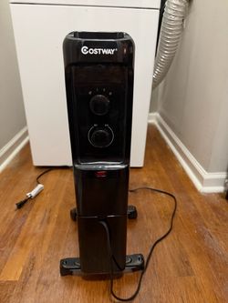 Costway 1500W Oil Filled Radiator Space Heater EP24791US-BK