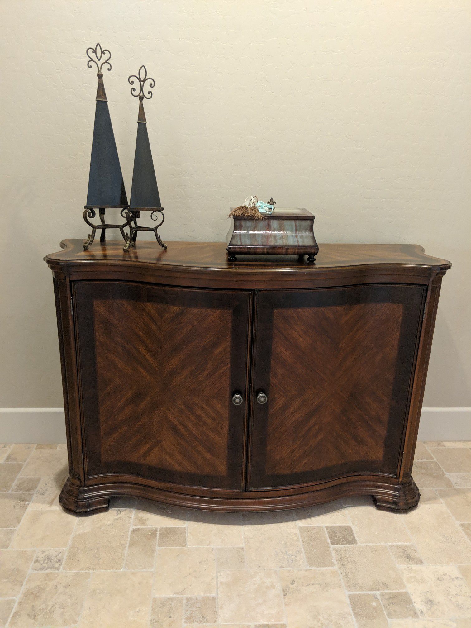 TV console or entry table $180