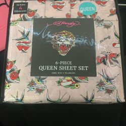 queen edhardy sheet set