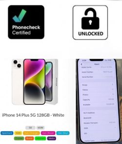 IPhone 14 Plus 5G 128GB CDMA-GSM Unlocked Verizon/T-Mobile/AT&T Any Carrier