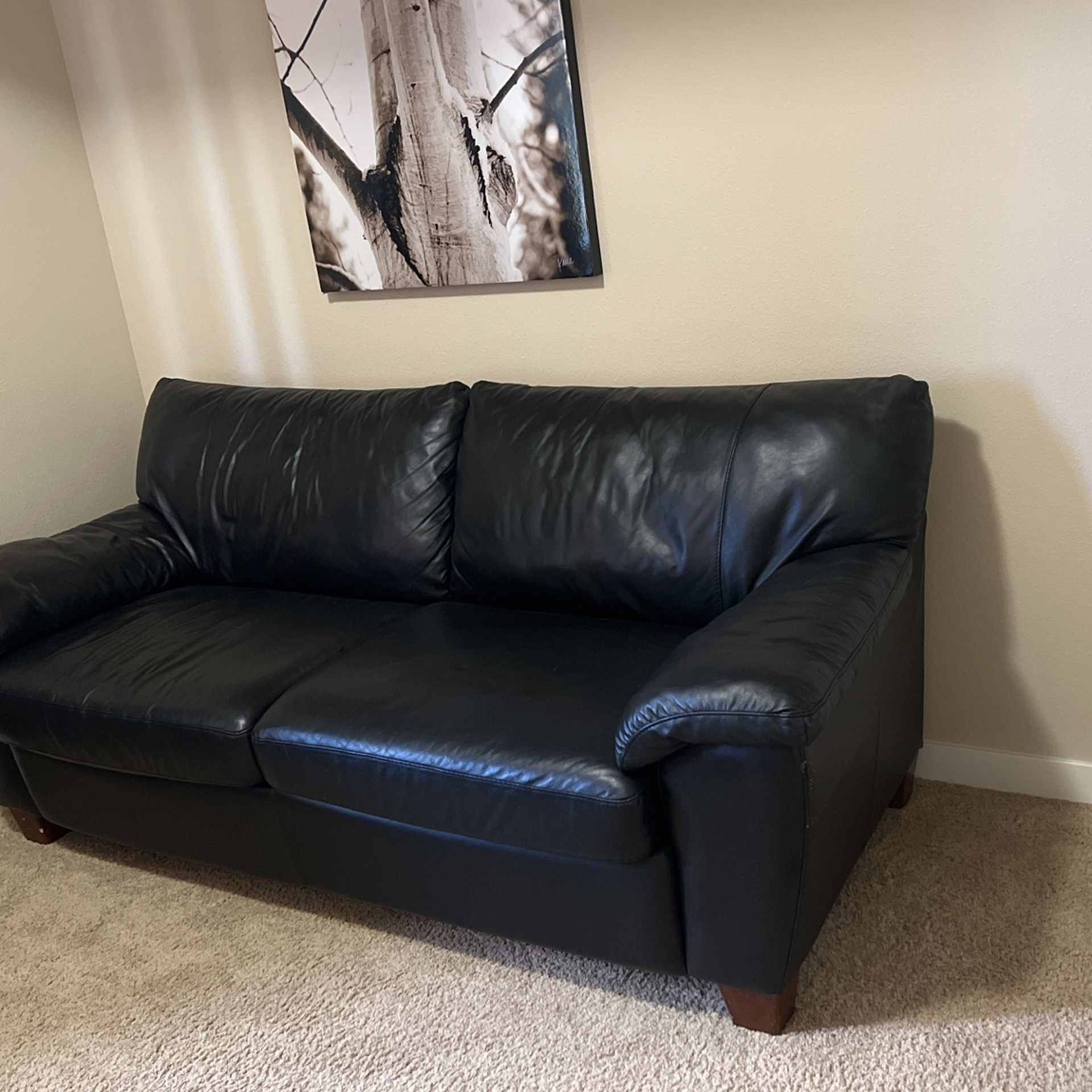 Sofa Bed It’s Is Leather And Very Good Condition Pet Free. 