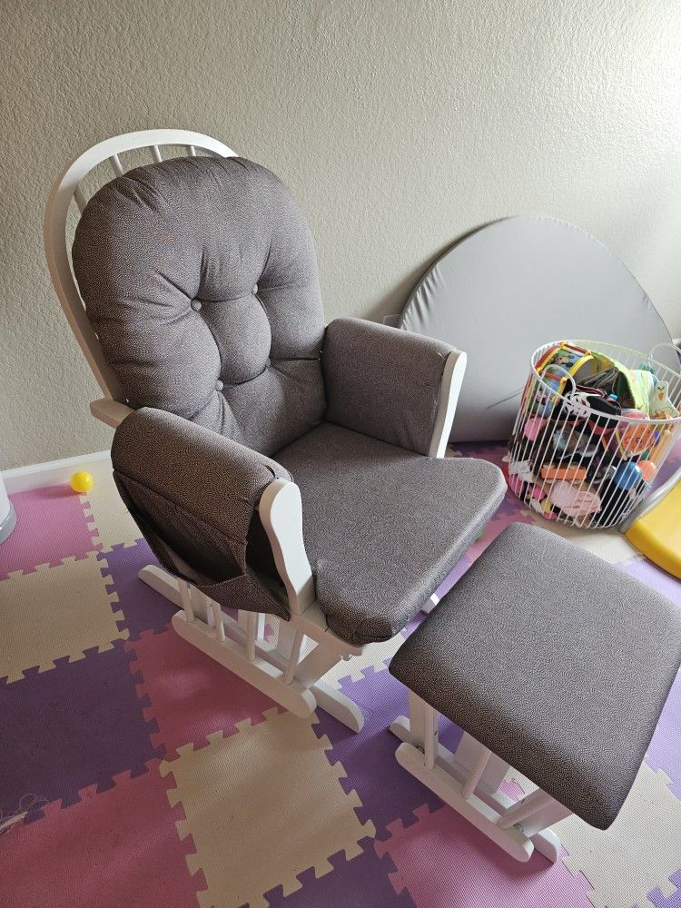 Rocking Chair with Stool