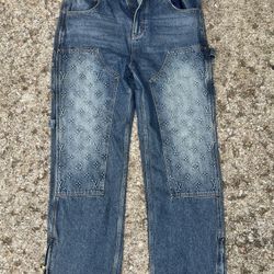 Louis V Carl Monogram Jeans