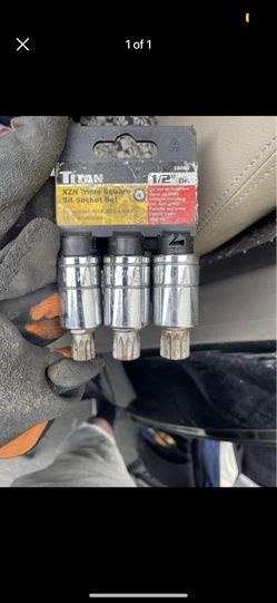 Triple Square Socket Bit Set