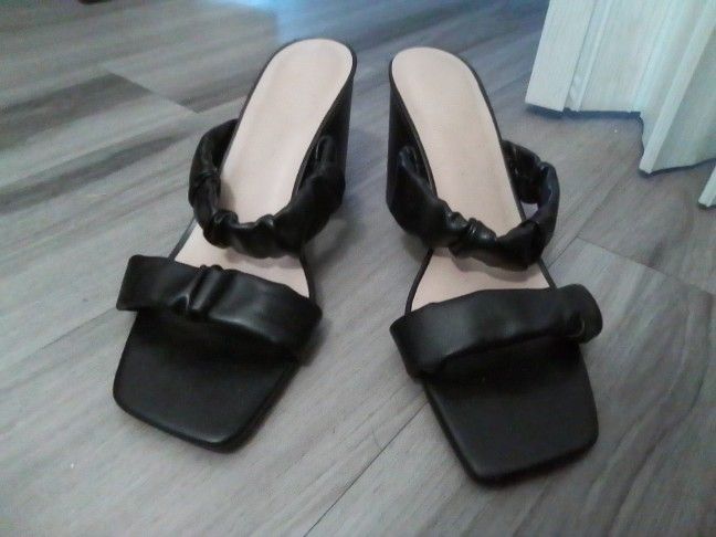 Black Open Toes Heel