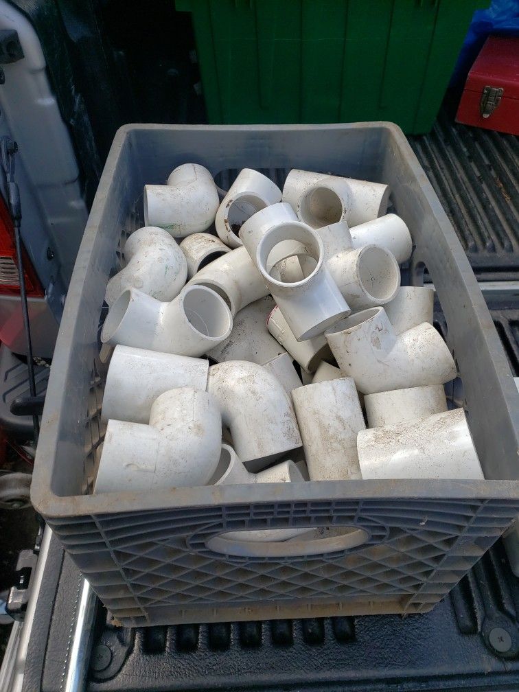 PVC pipe fittings inch and a half 1.5"
