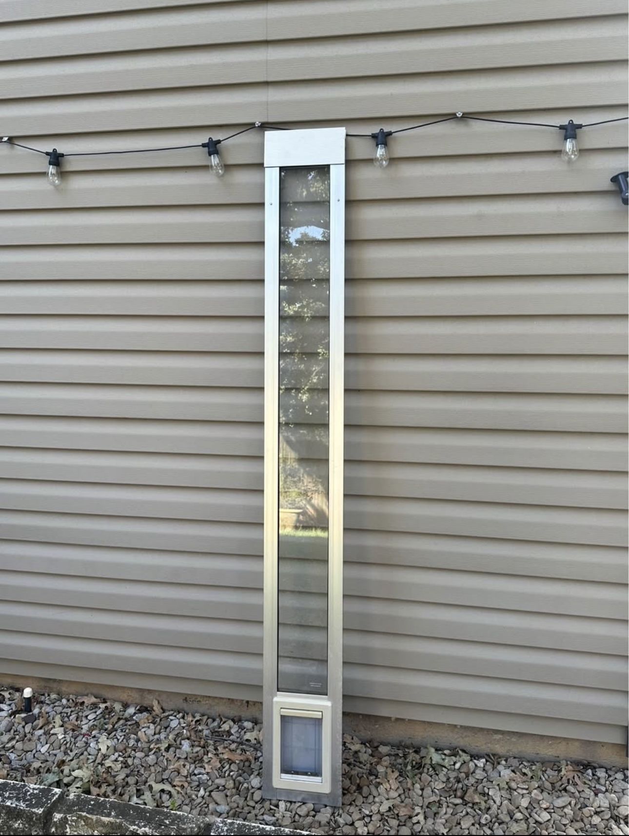 Dog door for sliding glass door