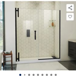Matte Black Shower Door 