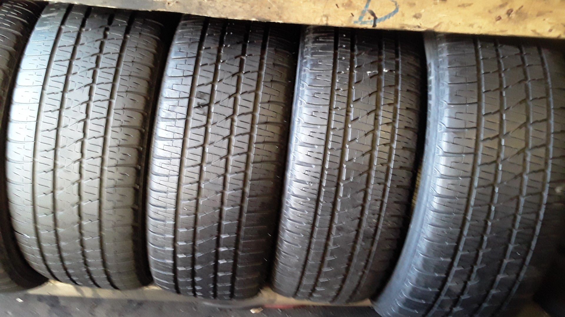 4 good set of bridgestone tires for sale 285/45/22
