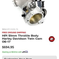 Hpi Throttlebody For 06-17