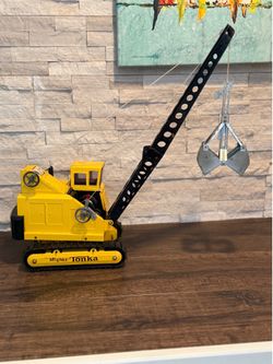 VTG 1965 Mighty Tonka Crawler Crane 3900 ALL ORIGINAL ALL WORKING
